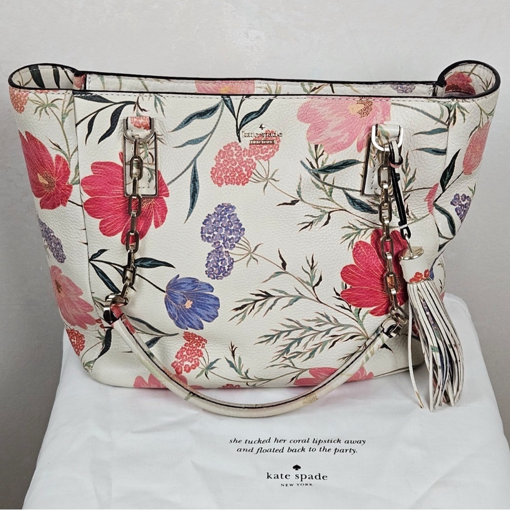 Kate Spade Kingston Drive Blossom Vivian Leather Tote